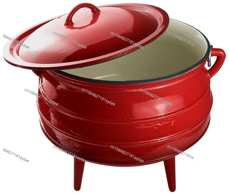 Camping Cooking Dutch Oven - Potjie en fonte émaillée, flambant neuf,