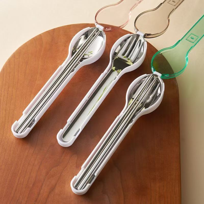 Camping Cooking Knives - Ensemble de couverts portables avec boîte