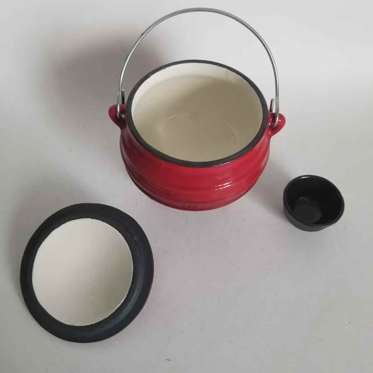 Camping Cooking Dutch Oven - Casserole en fonte émaillée hollandaise d'extérieur