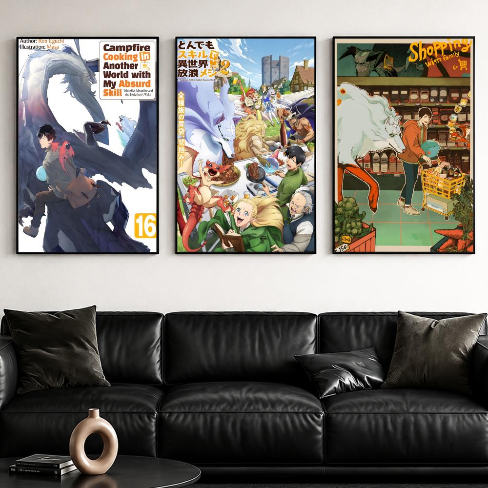 Campfire Cooking With My Absurd Skill - Affiche autocollante « Isekai C-Campfire Cooking