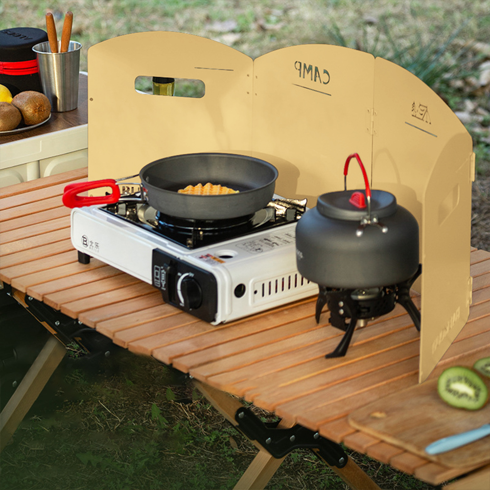 Camping Cooking Hob - Pare-brise pliable pour cuisinière à gaz