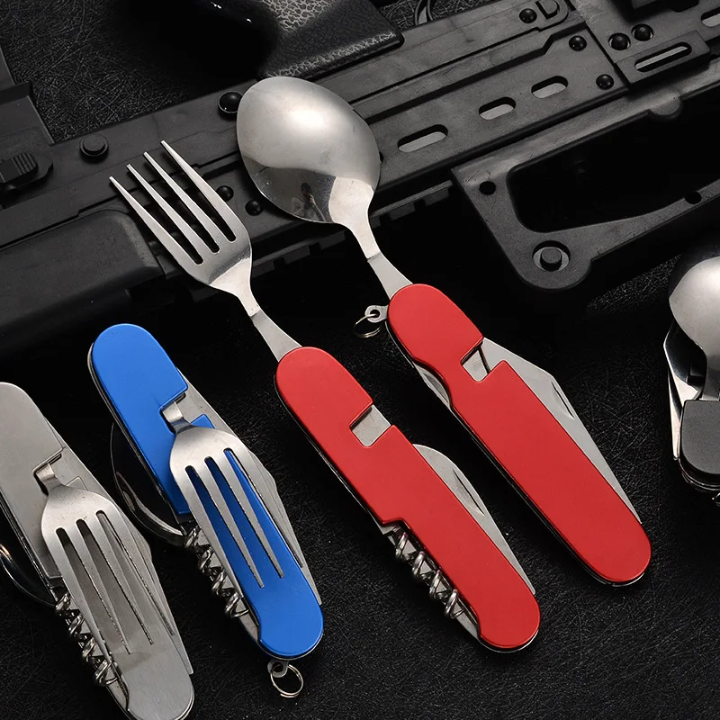Vaisselle pliante 4 en 1, uste - Camping Cooking Knives avis et prix