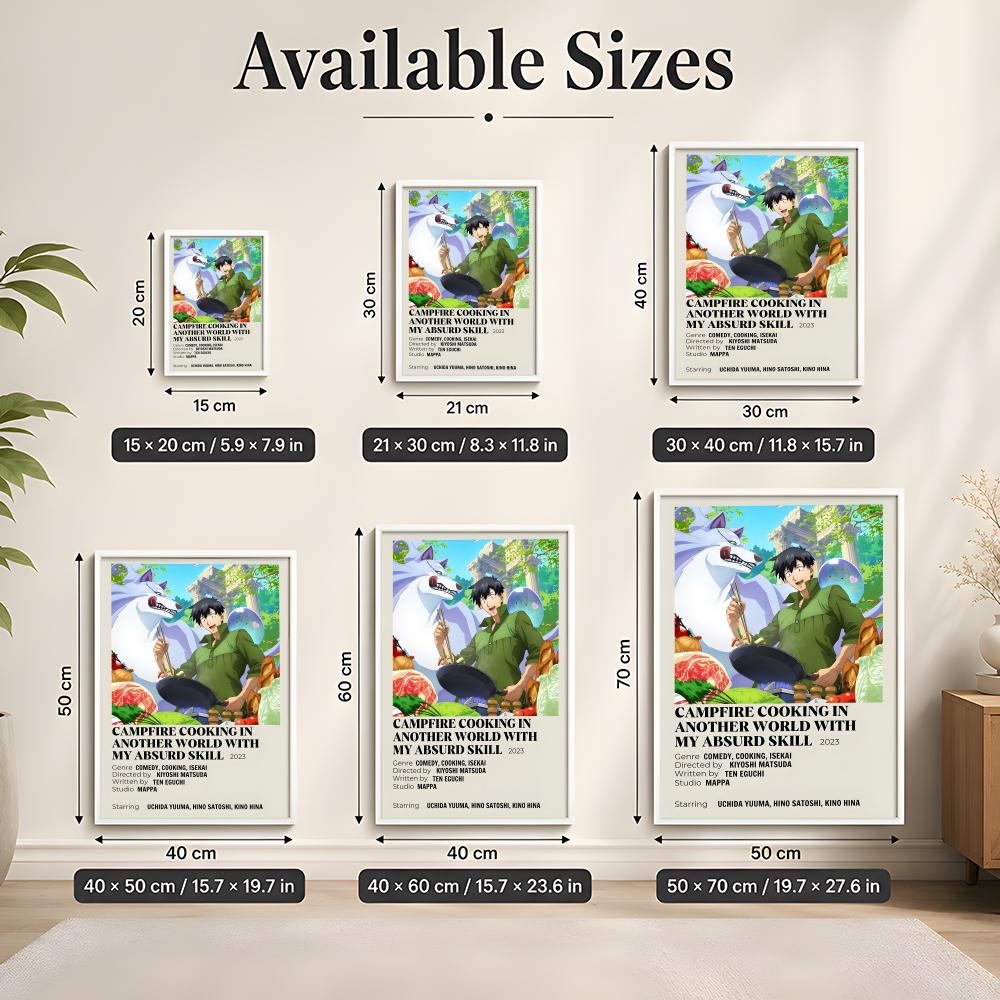 Poster « Campfire Cooking in A - Campfire Cooking With My Absurd Skill avis et prix