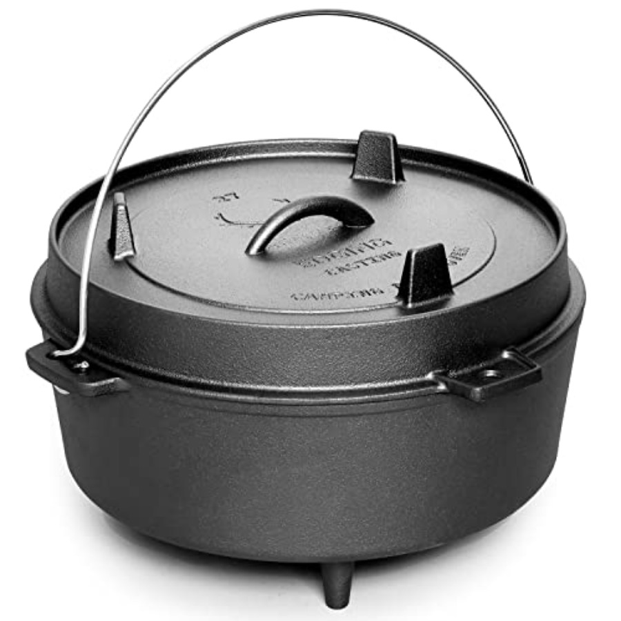 Cocotte en fonte pré-assaisonn - Camping Cooking Dutch Oven avis et prix