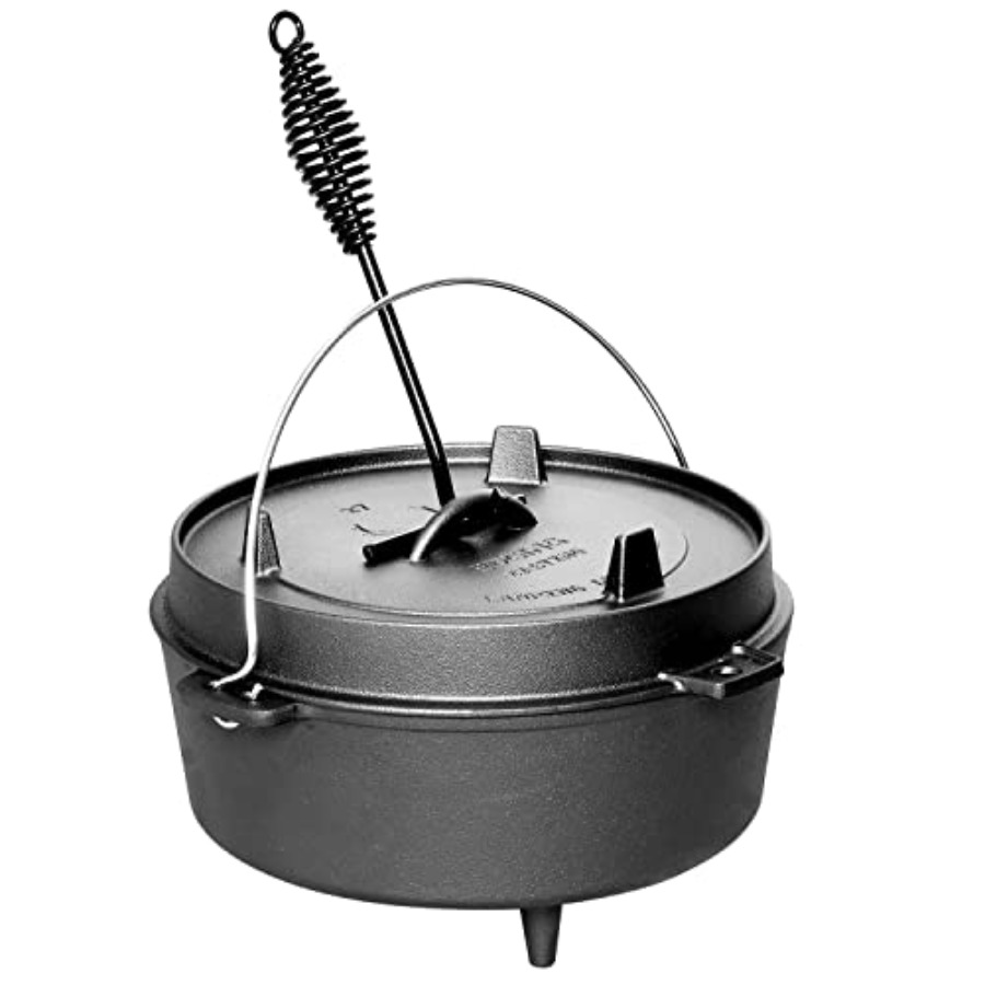 Cocotte en fonte pré-assaisonn - Camping Cooking Dutch Oven avis et prix