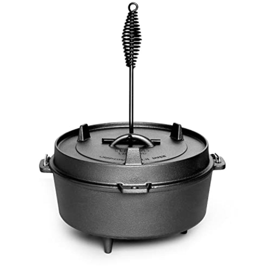 Cocotte en fonte pré-assaisonn - Camping Cooking Dutch Oven avis et prix