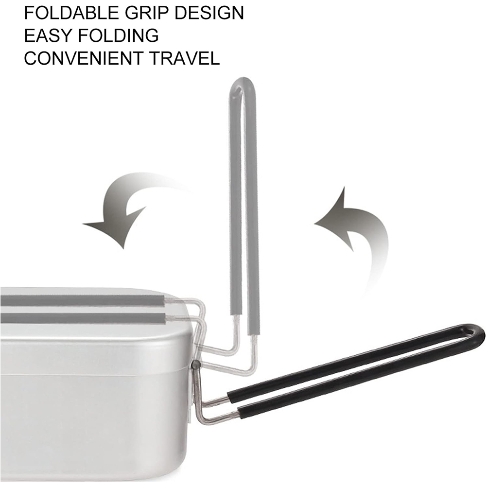 Boîtes à déjeuner en aluminium - Camping Cooking Handle avis et prix