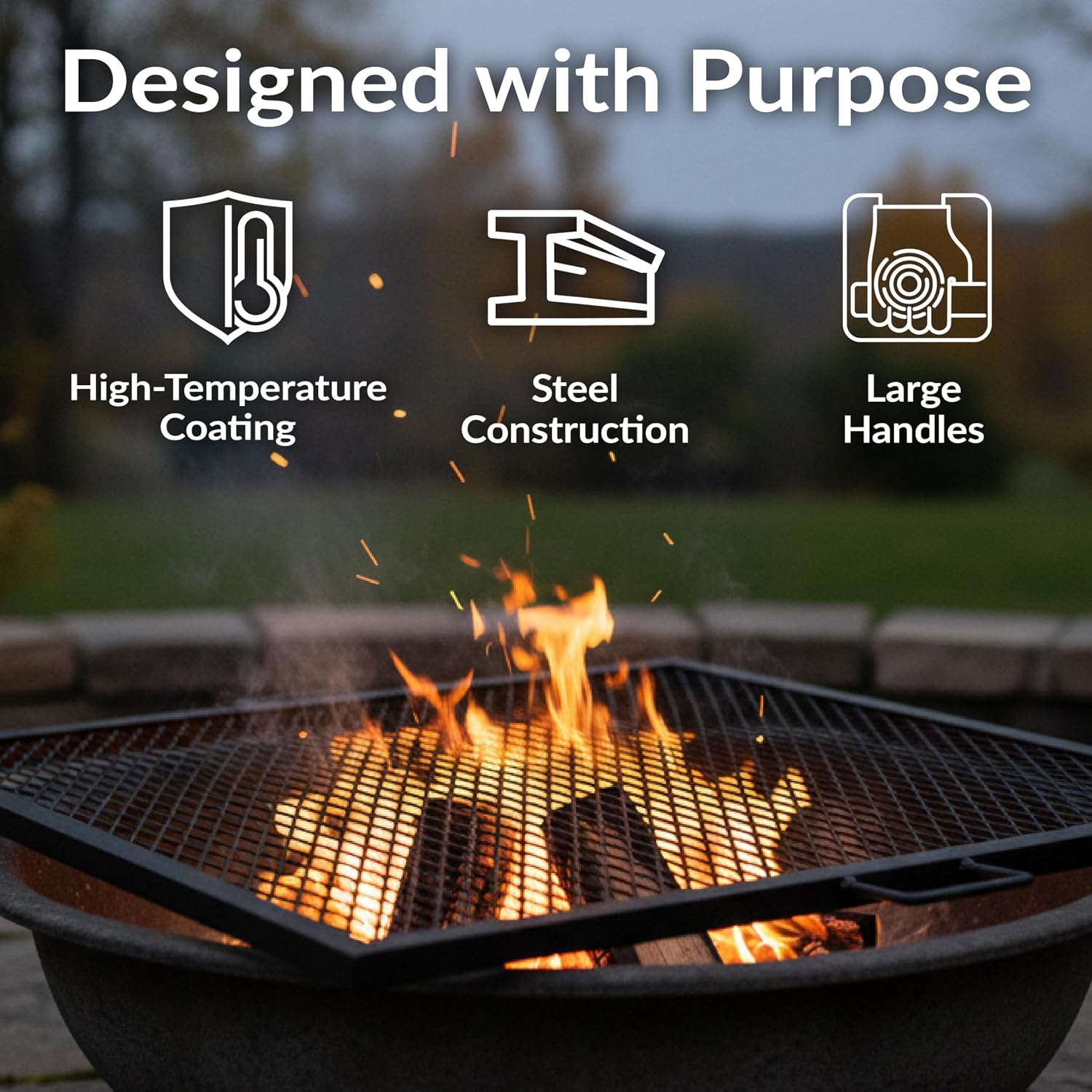 Grille de barbecue carrée en a - Camping Cooking Handle avis et prix