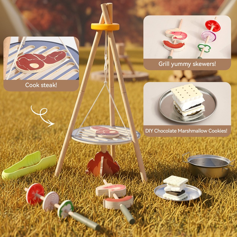 Ensemble de jeu de barbecue en - Camping Cooking With Kids avis et prix
