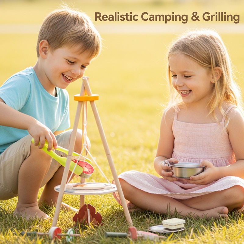 Ensemble de jeu de barbecue en - Camping Cooking With Kids avis et prix