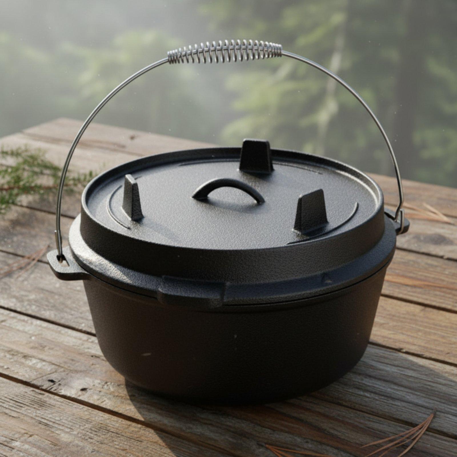 Cocotte hollandaise en fonte p - Camping Cooking Dutch Oven avis et prix