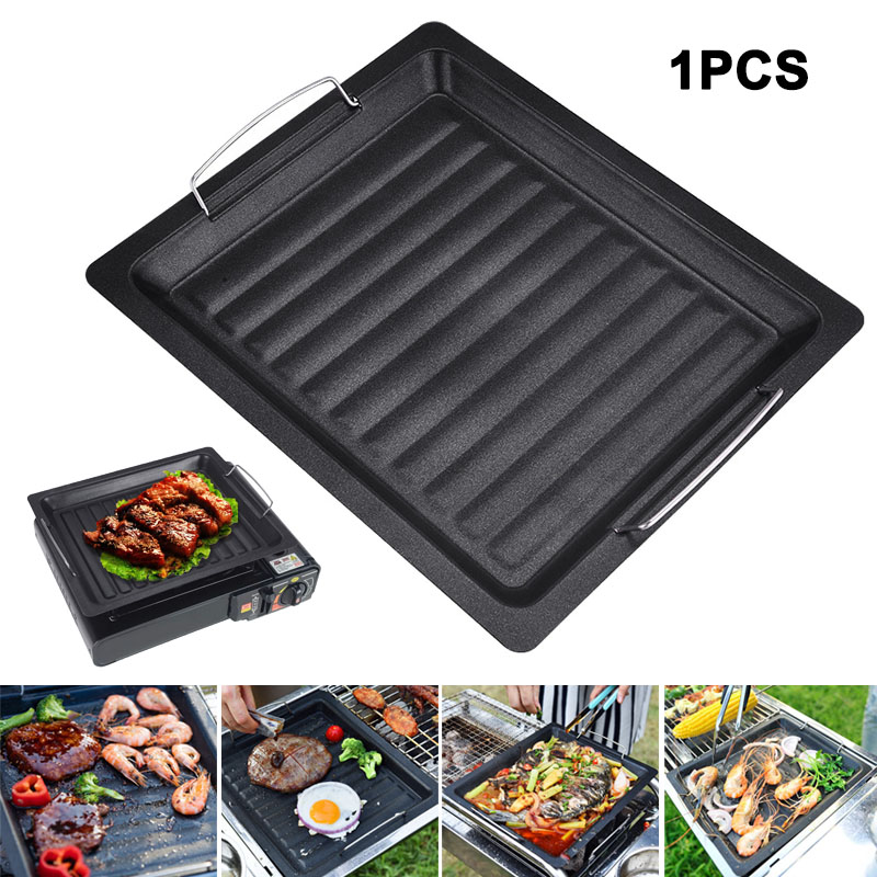 Poêle à griller carrée épaisse - Camping Cooking Handle avis et prix