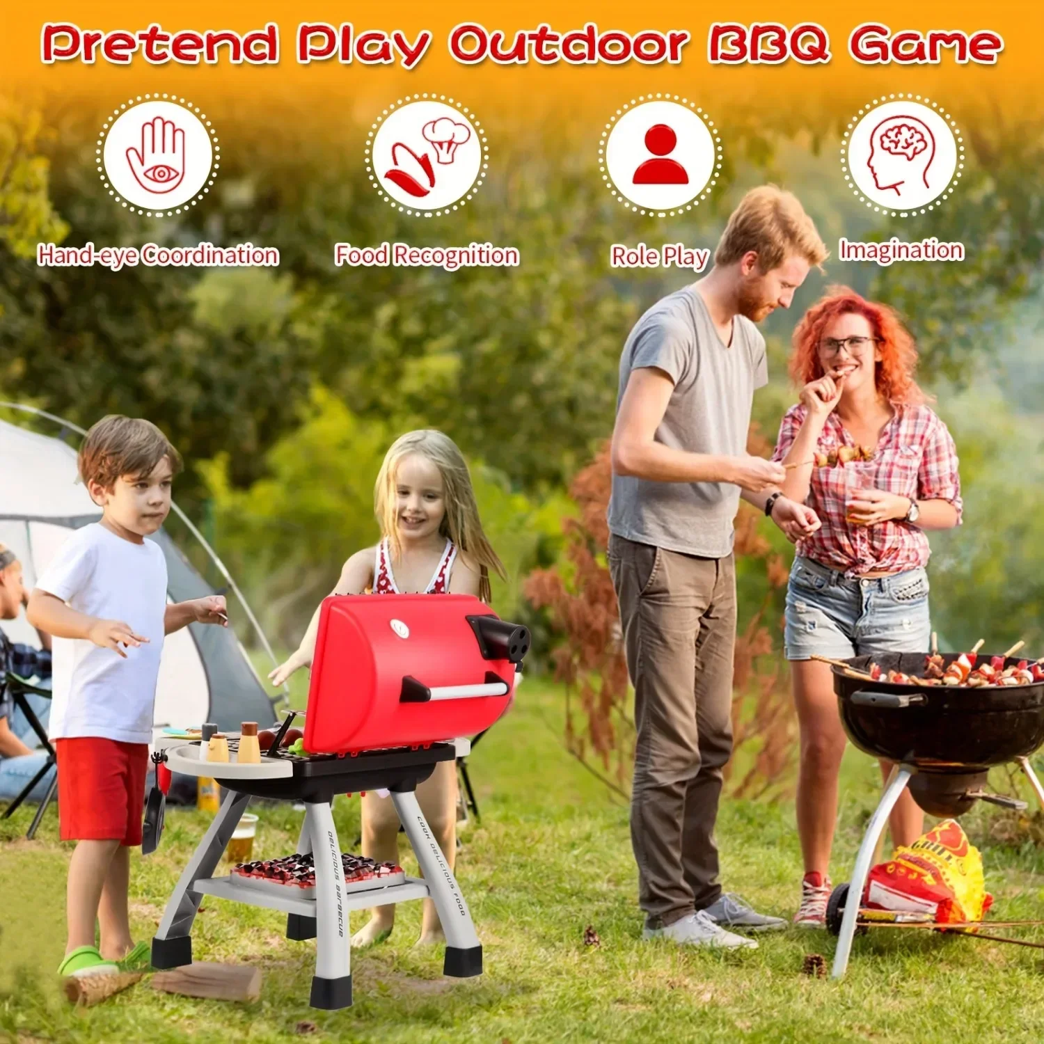 Ensemble de jouets de gril de  - Camping Cooking With Kids avis et prix