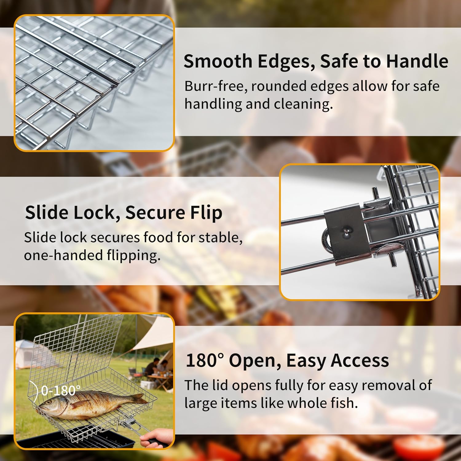 Panier de cuisson pliable port - Camping Cooking Vegetables avis et prix