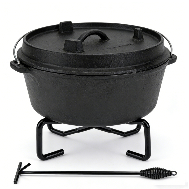 Support de Couvercle Pliant 4- - Camping Cooking Dutch Oven avis et prix