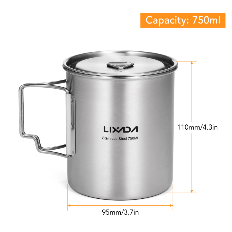 VEXADA-Tasse à eau en acier in - Camping Cooking Handle avis et prix