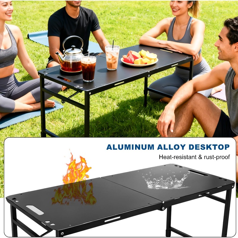 Table de camping pliable régla - Camping Outdoor Cooking Table avis et prix