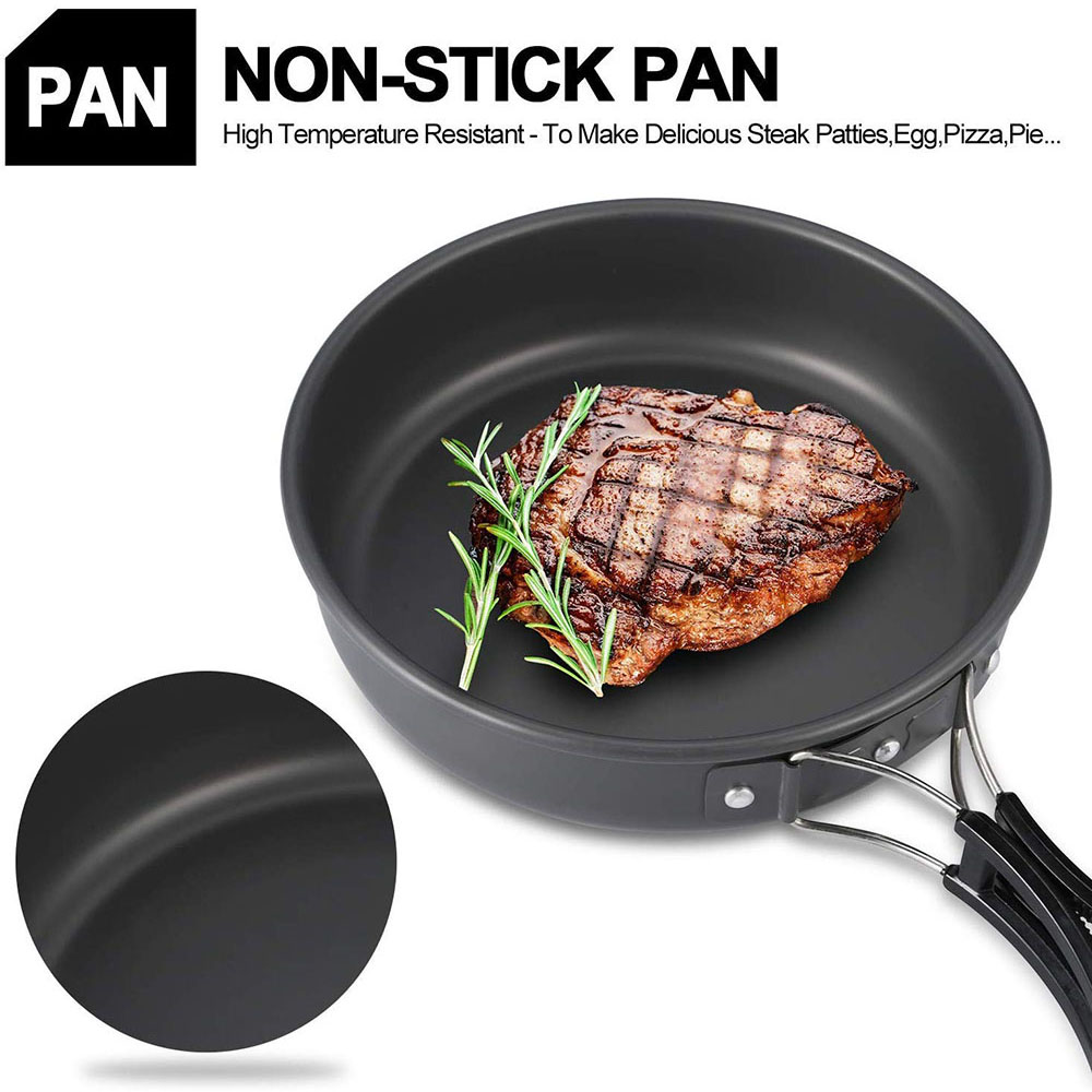 Ensemble de vaisselle de campi - Camping Cooking Set Lightweight avis et prix