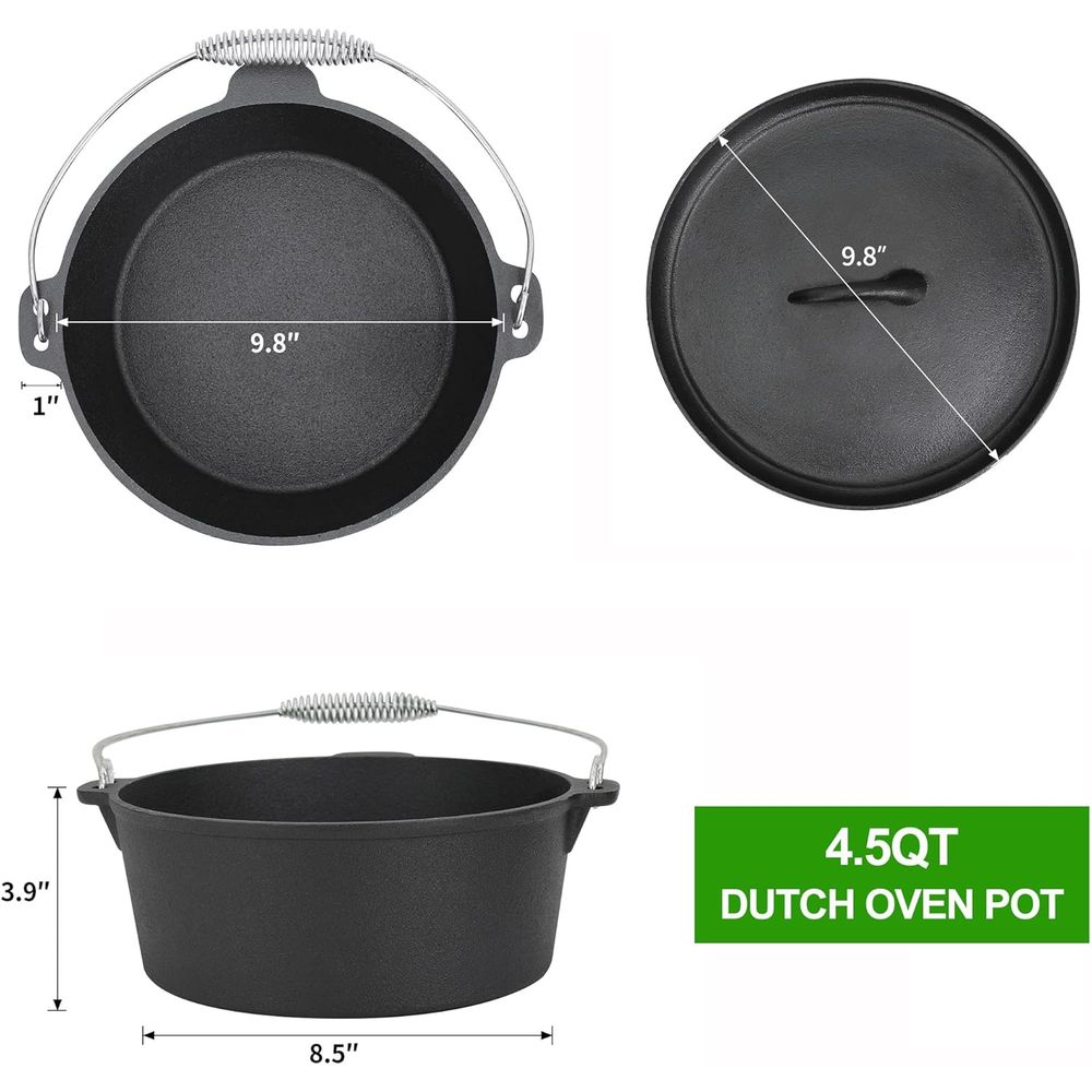 Ensemble de cuisson 8 pièces e - Camping Cooking Dutch Oven avis et prix