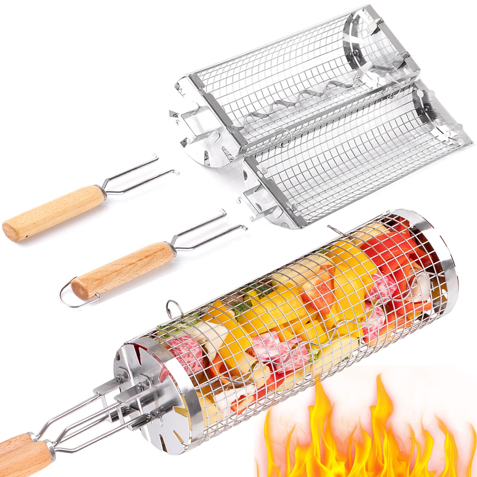 BUYYES – panier à gril roulant - Camping Cooking Handle avis et prix