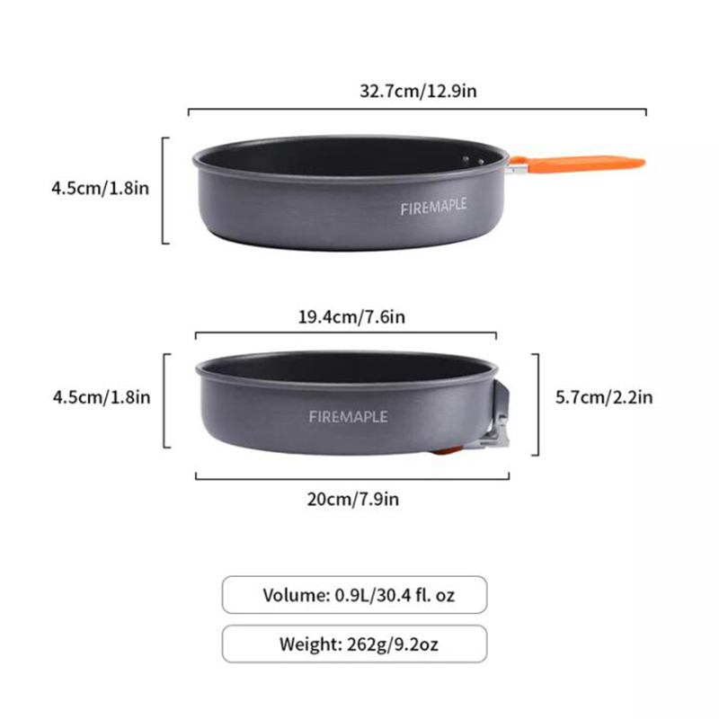Poêle à frire en érable de feu - Camping Cooking Vegetables avis et prix